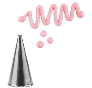 3 pièces # 3 douilles à pâtisserie rondes, embout en acier inoxydable 304 pour la décoration de gâteaux, la création de lignes et la décoration - Product Image 3