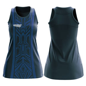 Tenue de netball professionnelle pour équipe |   Uniforme de netball par sublimation avec logo, nom et numéro de l'équipe |   Polyester respirant - Product Image 2