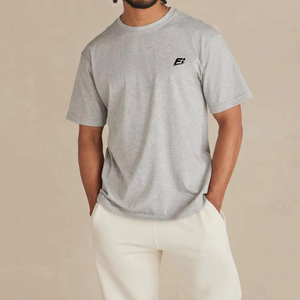 Camisetas de Manga Corta para Hombre, Cuello Redondo, Algodón, Color Sólido, Personalizables, al por Mayor, Estilo Urbano Y2K, Suministro a Granel, Calidad de Exportación, USA - Product Image 1
