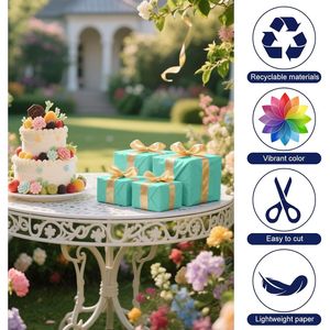PLULON 60 Fogli di Carta Velina Azzurra 14 X 20 Pollici, Confezione all'Ingrosso per Confezioni Regalo, Artigianato e Sacchetti Regalo - Product Image 1