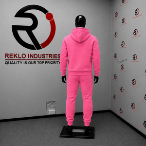 Conjunto Deportivo Premium para Hombre, Sudadera con Capucha Rosa, Pantalones Jogger Estampados, Ropa Deportiva Casual Personalizada al por Mayor - Product Image 4