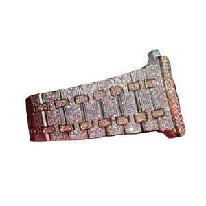 Reloj de Acero Inoxidable con Movimiento de Cuarzo y Diamantes Moissanite, el Más Demandado, para Uso en Eventos de Negocios, Fiestas y Bodas, con Estilo Antiguo y de Lujo - Product Image 2