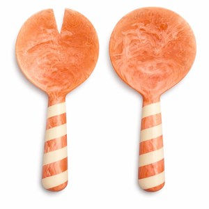 Latest Design Handmade Resin <b>Salad</b> <b>Server</b> Set Kitchenware Utensils Unique Swirl Resin <b>Salad</b> Spoon Set Tabletop Resin Serve ware - Product Image 5