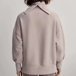 Sudadera con capucha de cachemira para mujer, cuello simulado, corte holgado, talla grande, estilo casual, venta al por mayor a precio de fábrica - Product Image 3