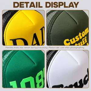 Gorra Trucker de Malla de 5 Paneles Premium con Logotipo Bordado Personalizado, Gorra Snapback al por Mayor, Fabricante Vietnamita, Fábrica OEM ODM - Product Image 4