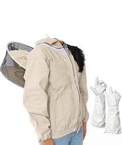 Chaqueta de apicultura para mujer con velo, malla ventilada, transpirable, 100% algodón, para apicultora, diseño de logotipo personalizado, color y talla. - Product Image 5