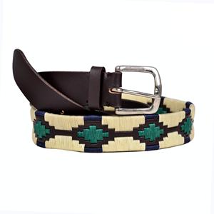 Ceinture Polo en Cuir de Vache Faite Main en Argentine, Ceinture Colorée avec Boucle en Alliage - Product Image 5