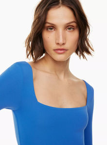 Chemise de soirée pour femme, col montant, manches courtes, couleur unie, séchage rapide, tissu extensible en spandex/polyester - Product Image 3