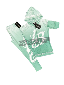 Custom 100% Polyester Casual <b>Knitted</b> Blank Heavyweight Baggy Fleece Tracksuit Jogging Suit Hoodie and Sweatpants <b>Sets</b> Men - Product Image 2