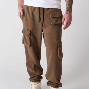 Pantalones Deportivos Cargo de Algodón Grueso para Hombre, Cintura Alta con Cordón Ajustable, Fabricante Mayorista OEM - Product Image 5
