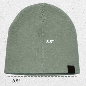 Bonnet en tricot vert sauge de qualité supérieure, logo personnalisé, chaud, doux, extensible, unisexe, décontracté, pour l'extérieur - Product Image 2