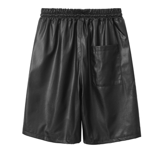 Shorts en cuir pour hommes de haute qualité, best-sellers, pour l'entraînement, vente en gros, logo personnalisé, shorts en cuir décontractés pour hommes. - Product Image 6