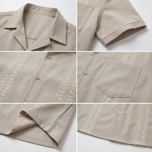 2026 Factory Made Polyester Material Made <b>Shirts</b> For Men <b>Button</b> Closure Newest Denim Style Men <b>Shirts</b> - Product Image 4