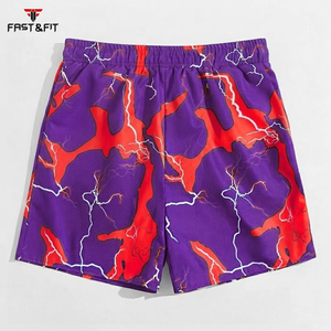 Shorts de sport pour hommes tendance, respirants, à séchage rapide, imperméables, en toile, à motif uni, vêtements de sport décontractés, fabriqués au Pakistan - Product Image 5
