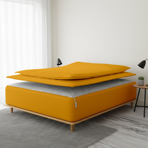 Drap-housse zippé de qualité hôtelière |   Système de fermeture facile |   Tissu doux et respirant |   Matelas sécurisé, ajustement parfait, confort sans plis - Product Image 2