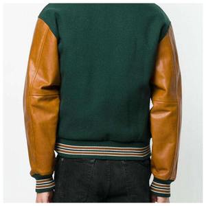 Chaqueta Deportiva Oem con Logotipo Personalizado Bordado, Chaqueta Bomber Unisex con Parches de Cuero, Chaqueta Letterman para Hombre, Chaqueta de Béisbol para Hombre - Product Image 6