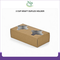Fabricant et exportateur indien de boîtes en papier kraft duplex rectangulaires écologiques et jetables pour 2 tasses