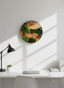 Décoration Murale Ronde Prête à Poser en Mousse de Renne Stabilisée Personnalisée – Décoration Murale en Mousse Stabilisée pour la Maison - Product Image 5