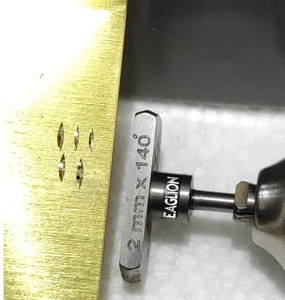 Stainless Steel Jewelry Hammer Head <b>Engraving</b> <b>Tool</b> 2mm X 140 Degree for Ring Bracelet Necklace Earring Making EAGLION HT - Product Image 1