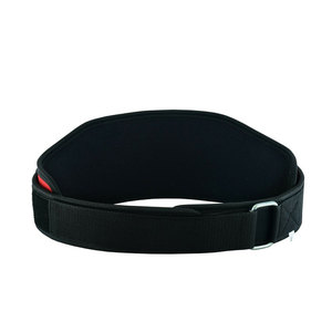 Adjustable Neoprene Waist Support <b>Belt</b> with Buckle Closure for Strength Training and Weight Lifting Unisex <b>Red</b> and Black Heavy D - Product Image 5