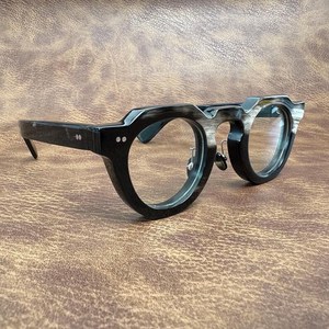Black Buffalo Horn Polished Eco-Friendly <b>Sunglasses</b> Brown Lenses Handmade Natural Crafts Eye Shape Blue Light Blocking Premium - Product Image 1