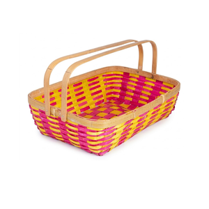 Natural <b>Woven</b> Rattan Tray Wood Base Serving Board for Healthy Breakfast Display Eco Friendly Storage Product - Product Image 1