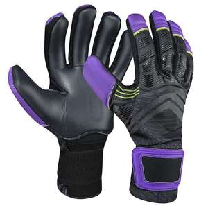 Gants de gardien de but en PU de haute qualité, couleurs personnalisables, logo, imperméables, sangle de poignet réglable, respirants, antidérapants, unisexes, fermeture à crochet - Product Image 2