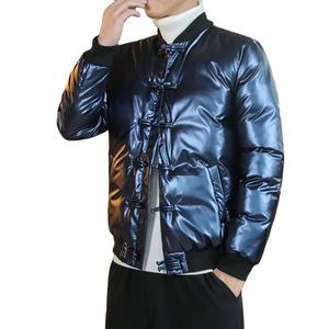 เสื้อโค้ทแจ็คเก็ตดาวน์แฟชั่นสไตล์ญี่ปุ่นสำหรับผู้ชายฤดูหนาวหัวเข็มขัดดิสก์ขนาดใหญ่ใบหน้าสดใส - Product Image 6