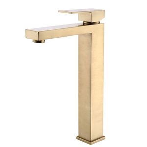 Rubinetto Moderno Monocomando Oro Spazzolato per Lavabo Bagno, Rubinetto Monoforo per Lavabo, Categoria Prodotti: Rubinetti - Product Image 2