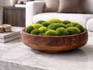 <b>Preserved</b> <b>Moss</b> Bowl Centerpiece Wooden Bowl Decor Modern Spa Table Decor Minimalist Nature Gift - Product Image 4