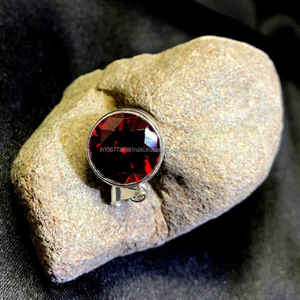 Colgante de Plata de Ley 925 Cachemira rubí rojo colgante de piedras preciosas joyería hecha a mano joyería de rubí regalo de Navidad para ella - Product Image 1