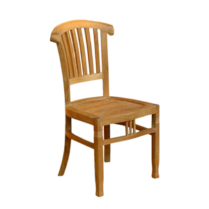 Chaise individuelle en teck sélectionné au design moderne, idéale pour les salles à manger intérieures ou extérieures, durable - Product Image 6