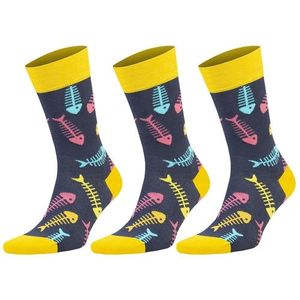 Calzini Casual in Cotone per Uomo e Donna, Set di 3 Paia Colorati e Divertenti - Product Image 4