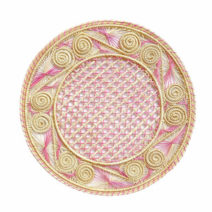 Meilleures ventes 2026 : Assiettes de présentation en rotin en forme de coquillage, sets de table bohèmes en rotin, sets de table en corde de papier du Vietnam (OEM accepté) - Product Image 5