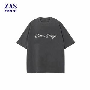Camiseta Casual de Algodón Premium para Hombre, Corte Regular, Lavado Vintage, Manga Corta, Ecológica, de Secado Rápido, 250g, Personalizable - Product Image 1