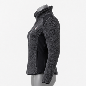 Modern <b>Women</b> Polar Sherpa <b>Jacket</b> Reversible Windproof Eco-Friendly Soft Touch <b>Warm</b> Interior Relaxed Silhouette Winter Walks - Product Image 4
