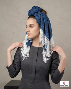 Pañuelo Cuadrado Personalizado con Borlas, Ligero, de Tela Premium, para Mujer, Pañuelo de Moda, Pareo de Playa, Fabricante OEM - Product Image 2