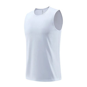 Service OEM Débardeur de sport et fitness en maille de coton à séchage rapide, tricoté uni, style stringer, pour la course et la musculation, décontracté - Product Image 2