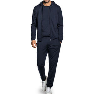 Sudadera con Capucha y Cremallera Completa para Hombre, con Bolsillo Frontal, Manga Raglán, Color Sólido, 100% Algodón, Estilo Casual, para Invierno - Product Image 6