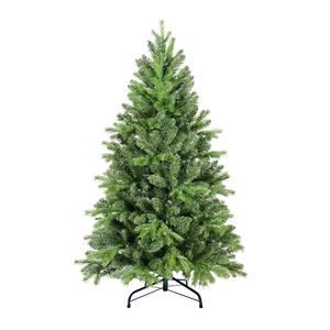 Albero di Natale Artificiale Verde Abete Sottile Pre-Illuminato da 1,5 m, Realistico e di Alta Qualità, Decorato - Product Image 1