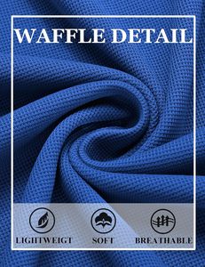Ensemble polo et short pour homme, imprimé floral bleu, respirant, en molleton 220g, tricoté 100% polyester, vêtements décontractés d'été, col polo - Product Image 6