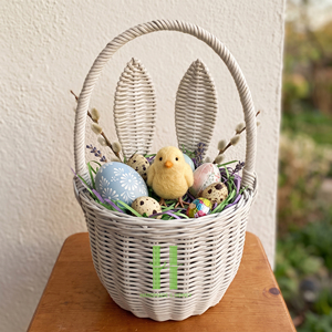 Best Seller Hand <b>woven</b> <b>Baskets</b> With Handle Customize Sizes Variety Colors For Easter Decorations and Home Decor From Vietnam - Product Image 2