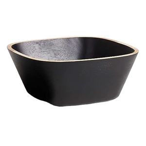 Meilleure vente en gros Bol en bois noir en métal Bol à salade et à fruits de haute qualité de qualité alimentaire - Product Image 1