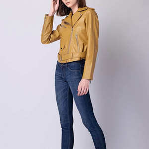 Chaqueta de Cuero Transpirable para Mujer, Estilo Moderno, Chaqueta de Cuero Informal para Mujer, Chaqueta de Cuero para Mujer, Chaquetas para Mujer - Product Image 5