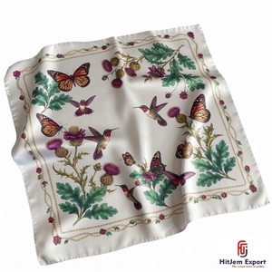 Écharpe carrée personnalisée de qualité supérieure, accessoires de mode légers, fabricant OEM ODM, produits en tissu personnalisés de Taïwan, vente en gros - Product Image 3