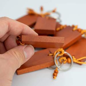 Wood Engraving Blanks Keychains Blank Wooden <b>Key</b> <b>Tags</b> for DIY Crafting Personalized Gifts Laser Engraving - Product Image 2