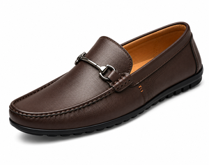 Chaussures décontractées pour hommes en cuir véritable, mocassins à enfiler, coussinets souples, légères, confortables, imperméables, printemps automne - Product Image 3