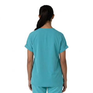 Ensemble de blouses médicales unisexes à col en V, uniforme d'hôpital, haute qualité, en polyester tricoté et élasthanne, détection d'aiguilles, personnalisable - Product Image 2