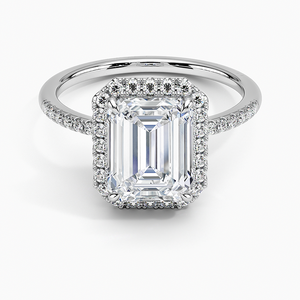 BOJ <b>Ring</b> 029 <b>Emerald</b> Cut 925 <b>Silver</b> Cambria Halo White Diamond <b>Ring</b> 2ct D Color VVS1 Moissanite GRA Certified Low Price <b>Ring</b> - Product Image 1
