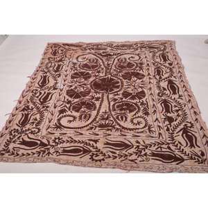 Bohemian Kantha Suzani Embroidered <b>Quilt</b> Handmade Vintage Cotton Floral Indian Bedspread <b>Throw</b> Blanket Eco-Friendly Washable - Product Image 4